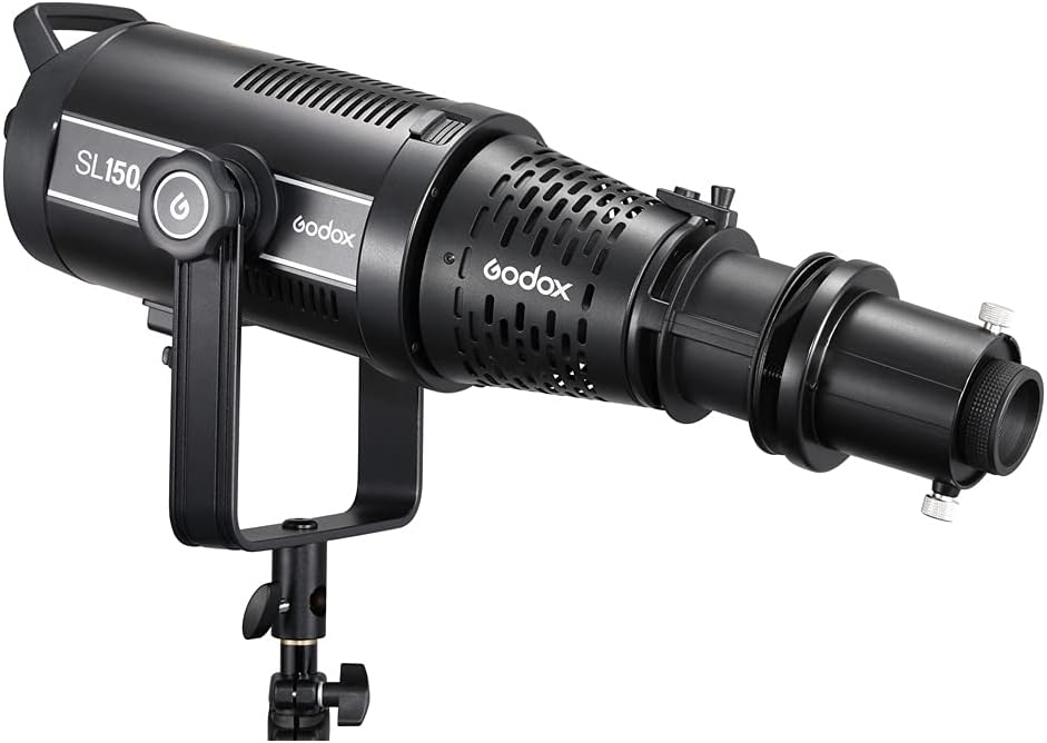Godox SA-17 Bowens Mount Adapter with Godox SA-P Projection Attachment + SA-06 Iris Diaphragm + SA-09-001 GOBO Set + SA-10 GOBO Set Holder Create Theatrical Effect for Bowens Mount LED Video Light