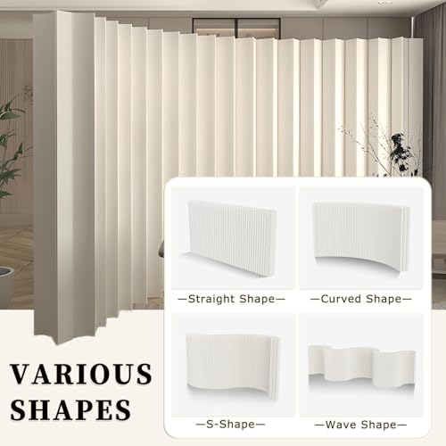 Paper Room Divider, Portable Room Dividers and Folding Privacy Screens, Divider for Room Separation, for Dorm Studio Office