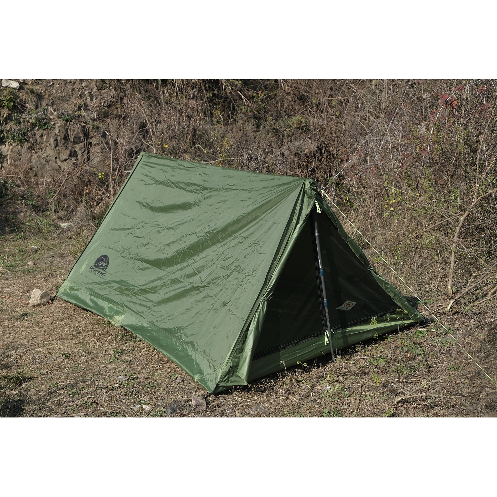 1 Person and 2 Person Trekking Pole Tent for Backpacking - Ultralight Backpacking Tent, Waterproof Hiking Tent for Camping  (NO Trekking Poles!!!)