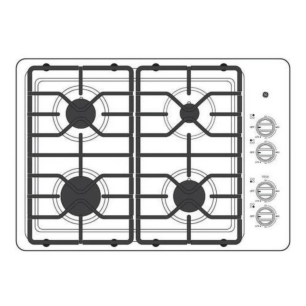 GE JGP3530SLSS 30 inch Stainless 4 Burner Gas Cooktop