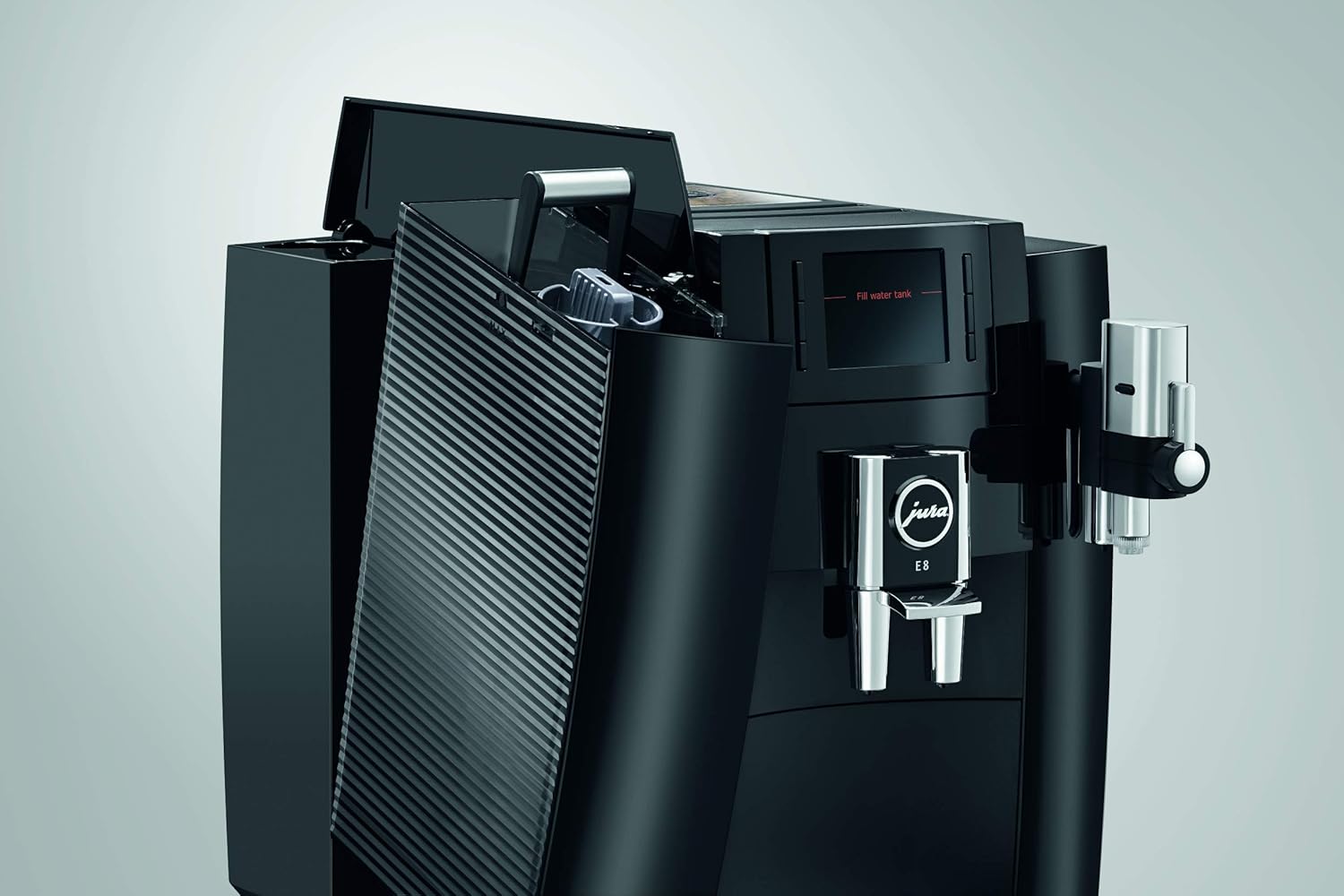 Jura E8 (NAA) 4th Gen Automatic Coffee Machine (Piano Black)