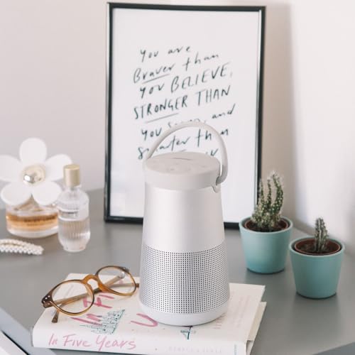 Bose SoundLink Revolve+ (Series II) Bluetooth Speaker, Portable Speaker with Microphone, Wireless and Water Resistant with 360 Degree Sound, Long Lasting Battery and Handle, Black