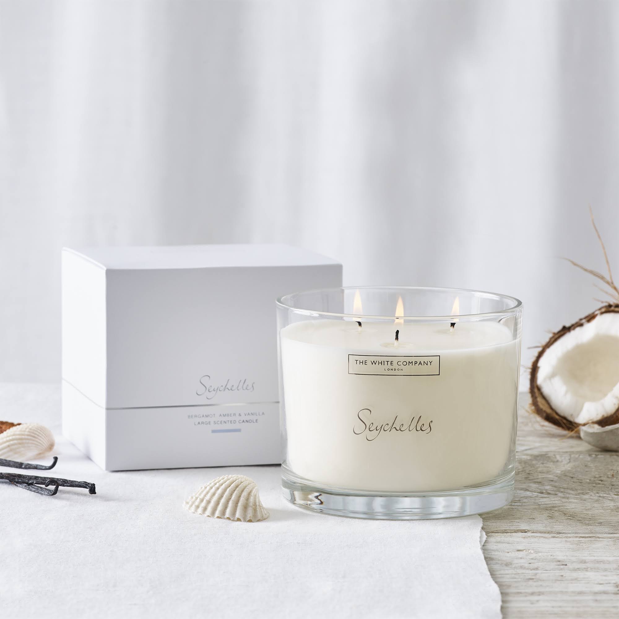 The White Company Seychelles Large Candle, One Size