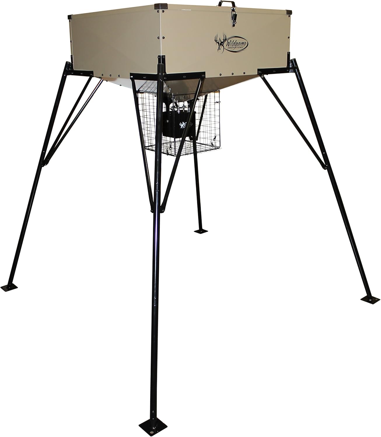 Wildgame Innovations Flat Box Feeder Heavy Metal, 600-Pound
