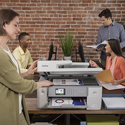 Brother MFC-J6555DW INKvestment Tank Color Inkjet All-in-One Printer with up to 1 Year of Ink in-box1 and 11” x 17” Print, Copy, scan, and fax Capabilities