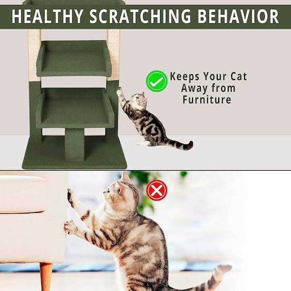 HOMESTOCK Cat Tree for Large Cats Cat Activity with Scratching Post - Pet Supplies online store