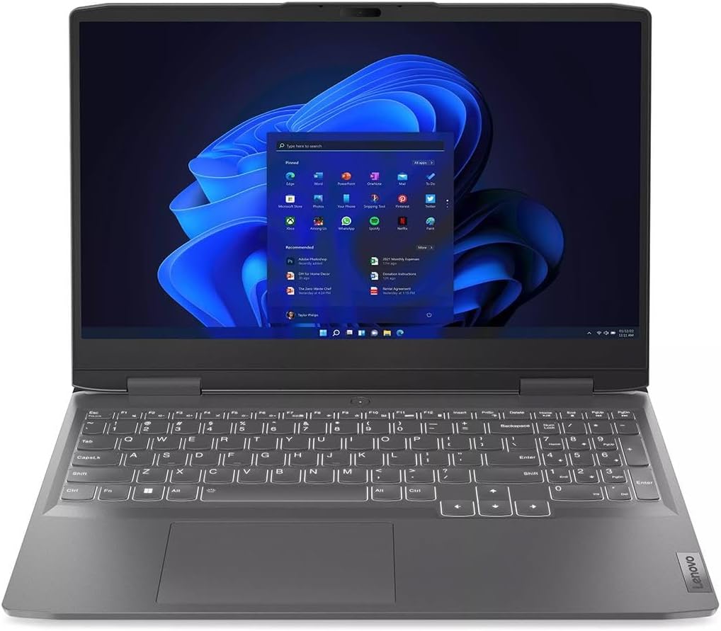 Lenovo LOQ 15.6" Full HD 144Hz Gaming Laptop Intel Core i5-12450H 8GB RAM 512GB SSD NVIDIA GeForce RTX 3050 6GB Storm Gray