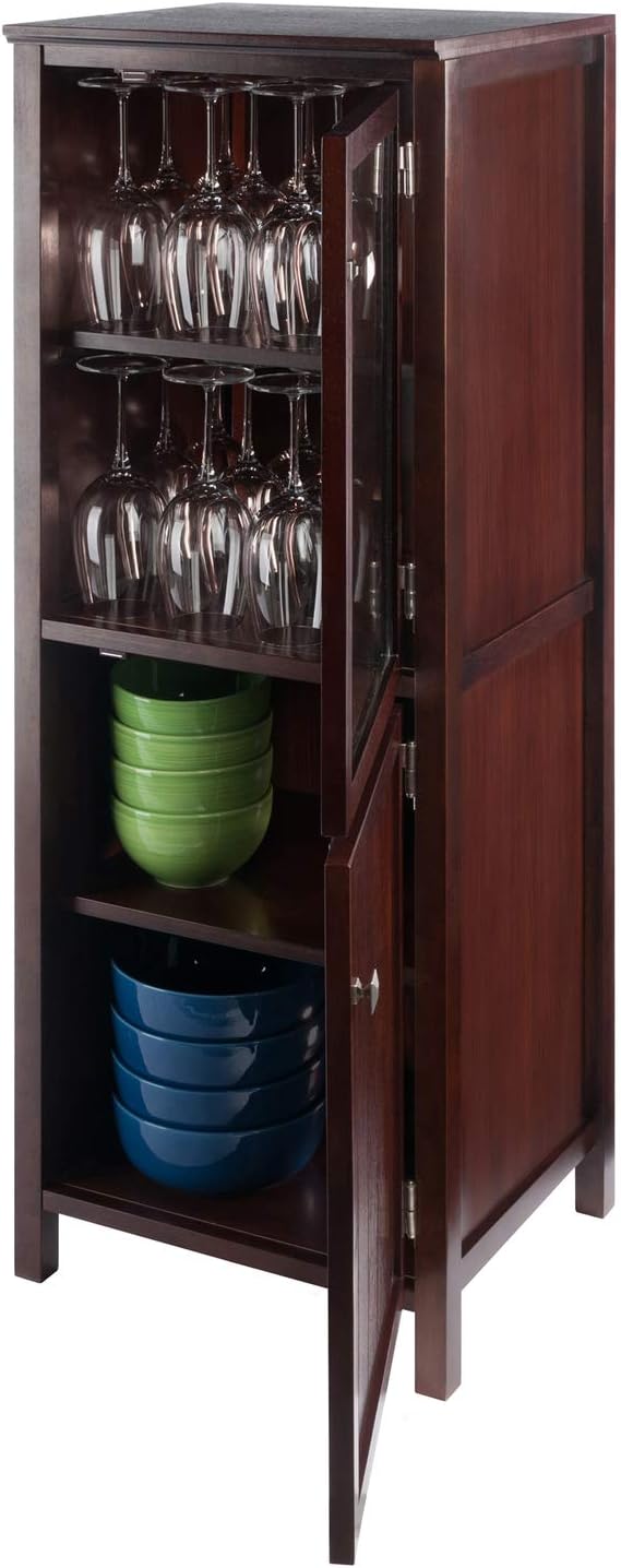 Winsome Wood Brooke Cabinet/Cupboard, 47.44 H, Walnut