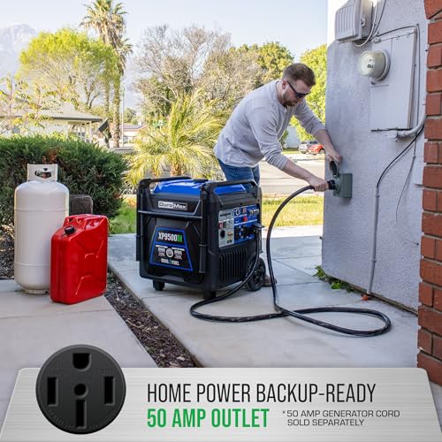 DuroMax XP9500iH 9,500-Watt 459cc Dual Fuel Digital Inverter Hybrid Portable Generator