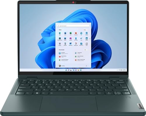 Lenovo Yoga 6 Laptop, 2023, 13.3" 1920 x 1200 Touchscreen, AMD Ryzen 5 7530U 6-Core, 8GB LPDDR4, 256GB SSD, Windows 10 Home, Backlit Keyboard, Wi-Fi 6, Bluetooth 5.1, 1080p FHD Camera, Dark Teal