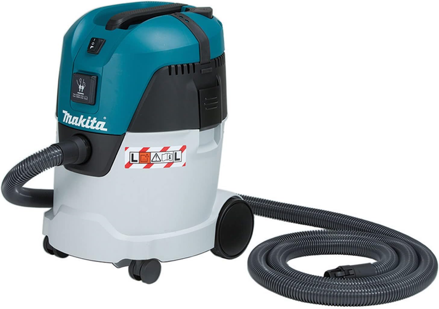 Makita VC2512L 25.0 L Push and Clean L Class Dust Extractor (9.4-Amp) for Wet & Dry Cleaning