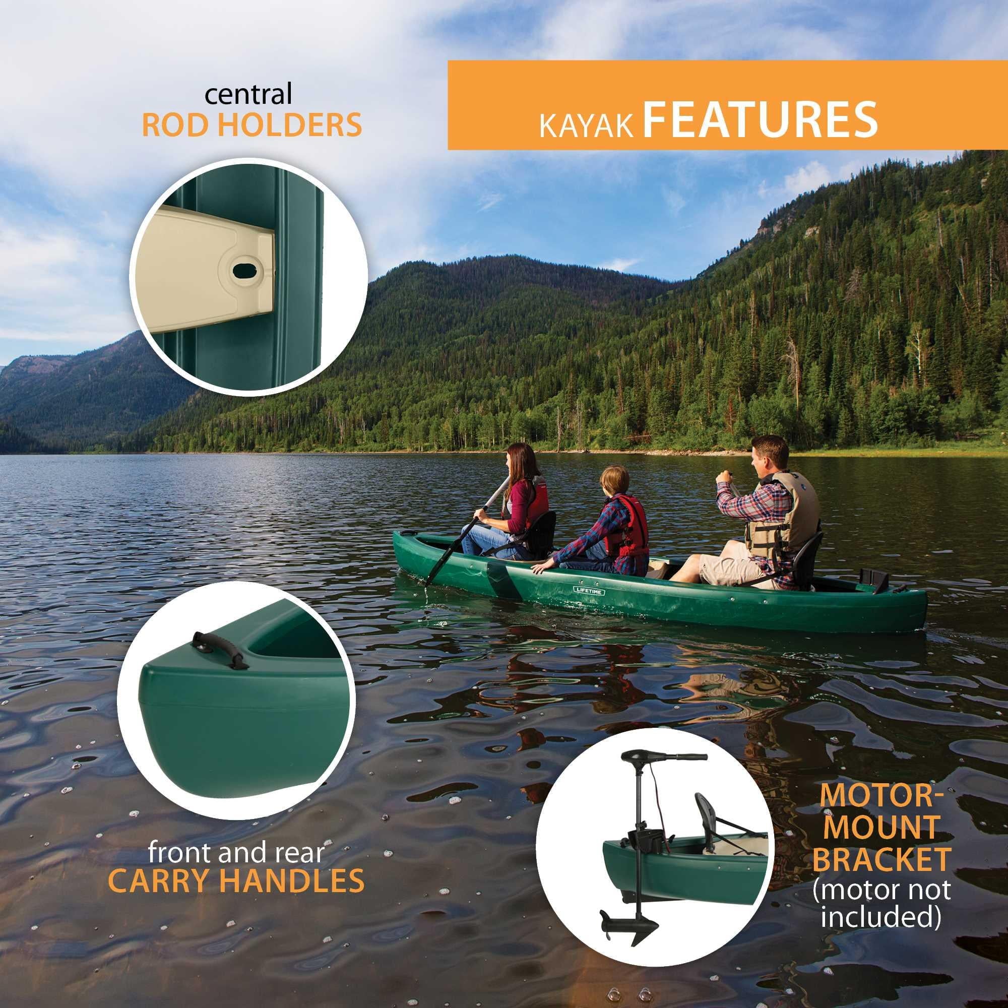 Lifetime Wasatch 130 Canoe - Forest Green - 90561