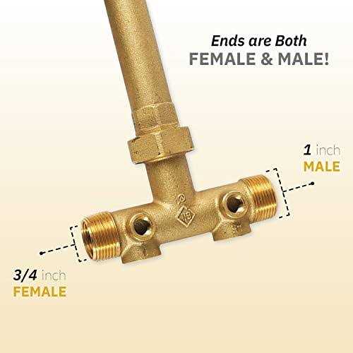 Plumb eeze Pressure Tank Installation Kit with 1′ Brass Union Tank Tee to fit Most Pressure Tanks with diameters up to 16