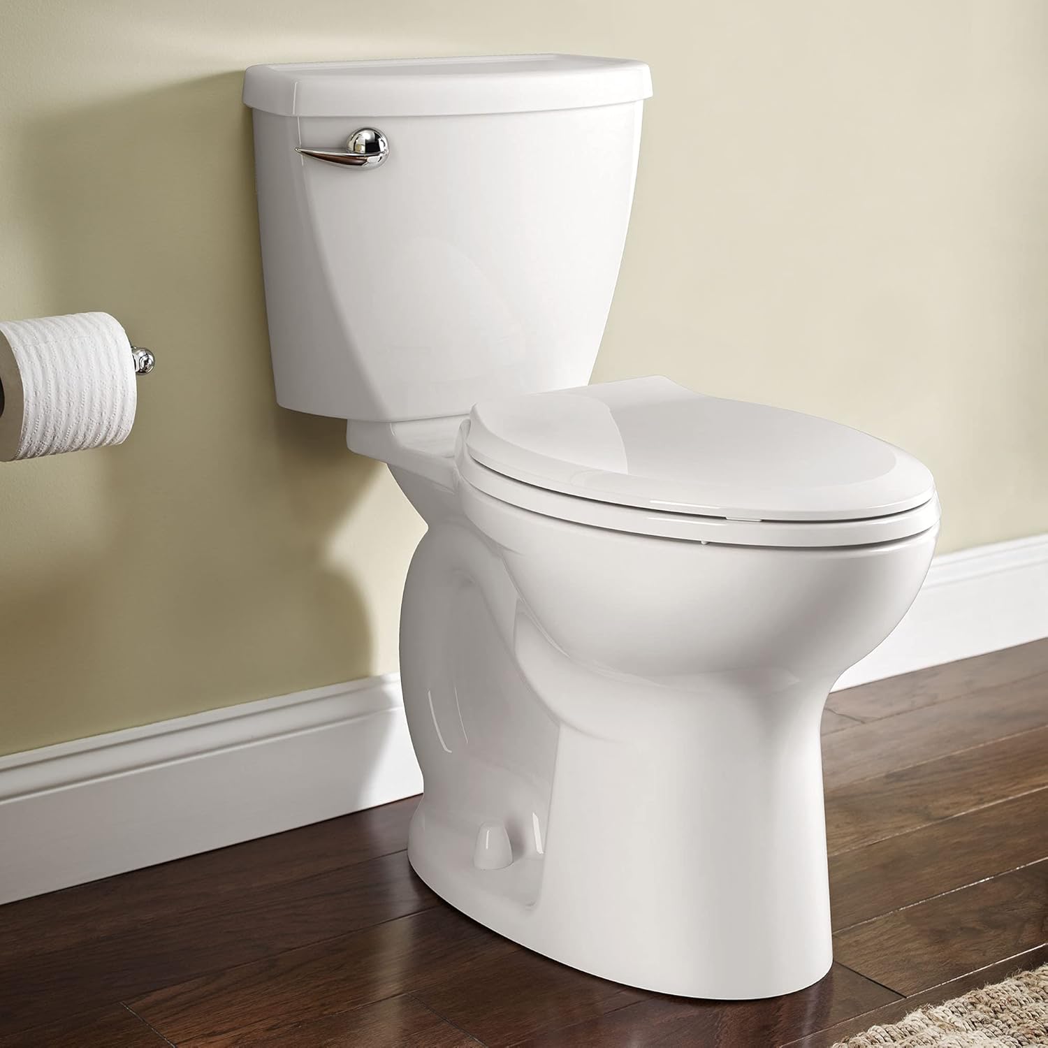 American Standard 270CA001.020 Cadet 3 Elongated Two-Piece Toilet with 12-Inch Rough-In, White