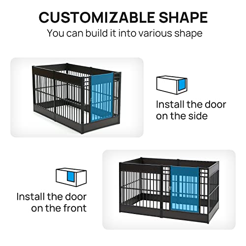 Dog Playpen, 31.5" Height Dog Pen Indoor, Heavy Duty, Safe and Sturdy, Furniture Style Puppy Pen