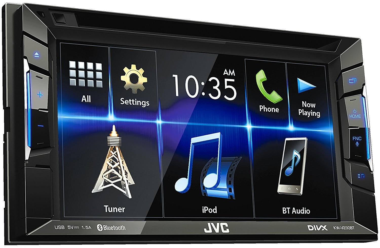 JVC KW-V230BT In-dash DVD Receiver - 6.2x22 Touch Display