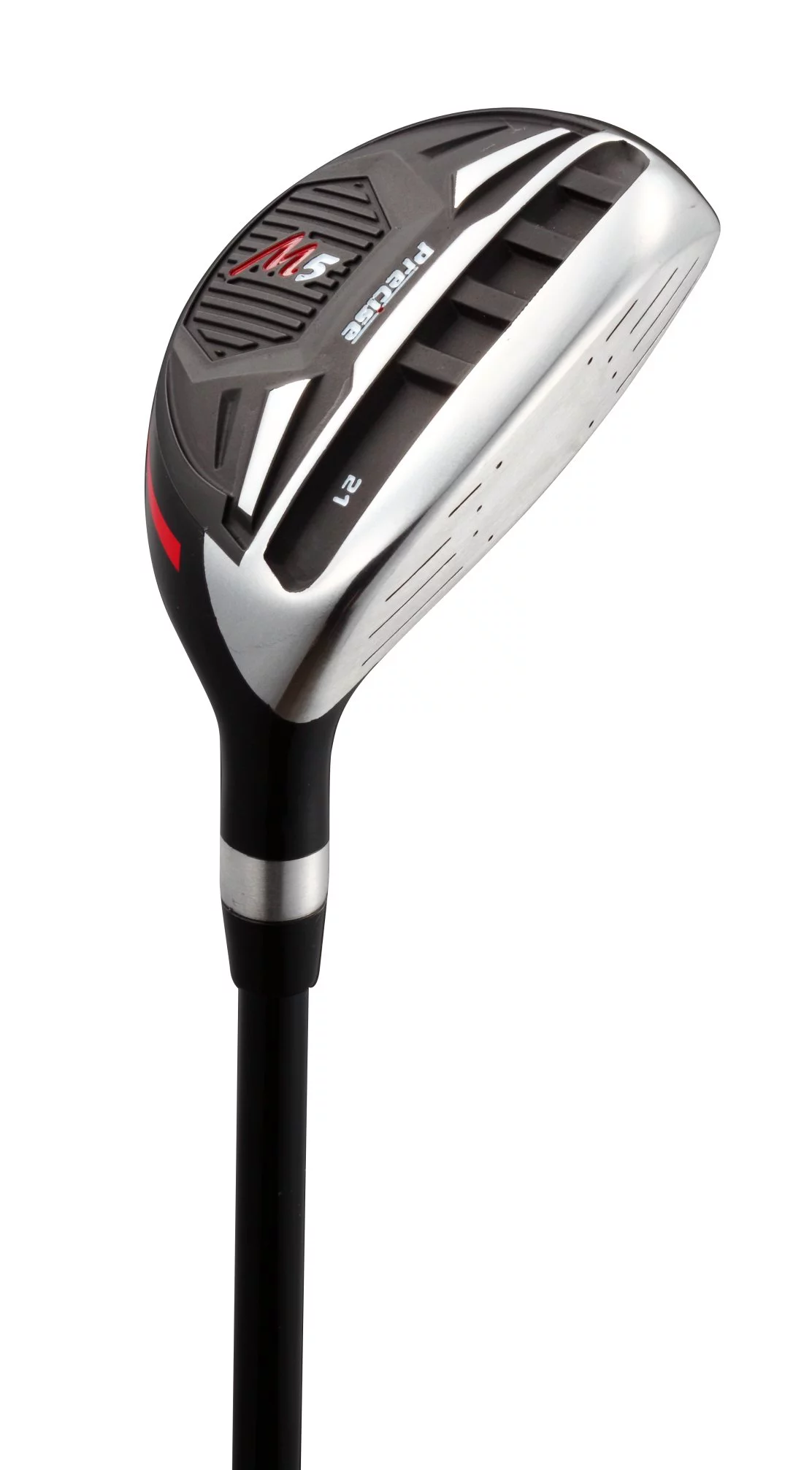 Precise Naturals M5 Men's Complete Golf Clubs Package Set, Black and Grey