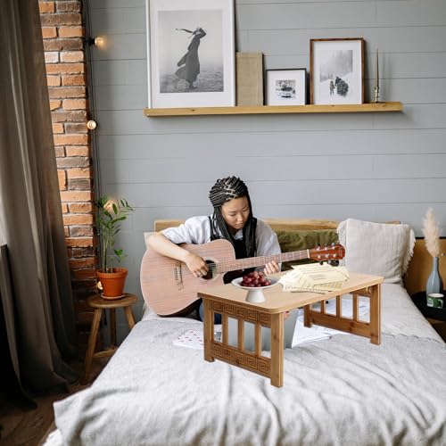 Solid wood low table, sitting living room coffee table, all pine small apartment study table/leisure table/game table, suitable for home/training institution/nursery (Non-Foldable-D, 47in)