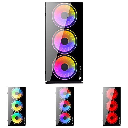 Gaming PC CYCLONIA Tower Computer Desktop - AMD Ryzen 7 5700G Processor Up to 4.6GHz - GeForce RTX 3060 12GB GDDR6-32GB DDR4-1TB SSD - Windows 11 Pro - Wi-Fi & VR Ready