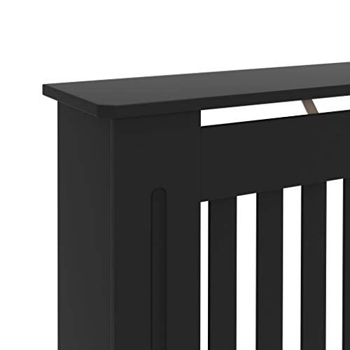 loibinfen Modern Radiator Cover Heating Covers for Living Room, Bedroom, MDF Heating Cabinet, Black