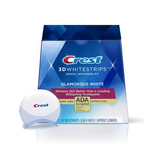 Crest 3Dwhitestrips Original Teeth Whitening Kit || with LED Light ADA-Accepted, Safe u0026 Effective Teeth Whitening