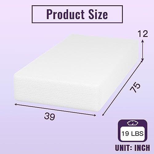 PayLessHere Memory Foam Mattress Cooling Gel Bamboo Charcoal Infused Mattress 8 inch Mattress CertiPUR-US Certified Breathable Bed Mattress Pressure Relief,Fiberglass Free,White Queen