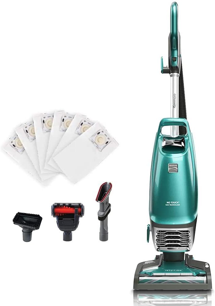 Kenmore BU4050 Intuition Bagged Upright Vacuum, liftup Cleaner Eliminator brushroll, Handi-Mate for Carpet, Hard Floor, pet Hair, Rose Gold