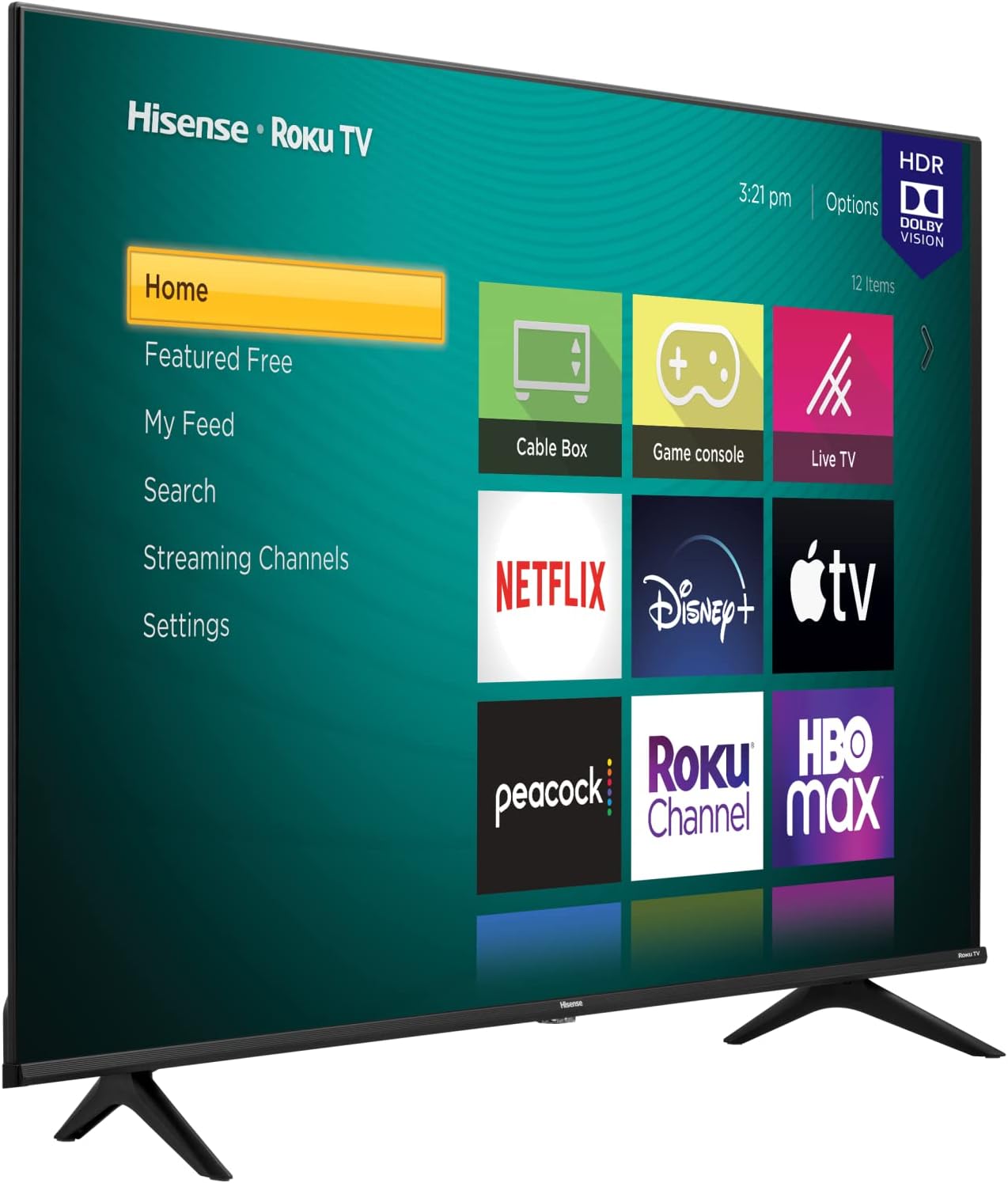 Hisense 50-Inch Class R6 Series 4K UHD Smart Roku TV (50R6G) HS214 2.1ch Sound Bar Bundle