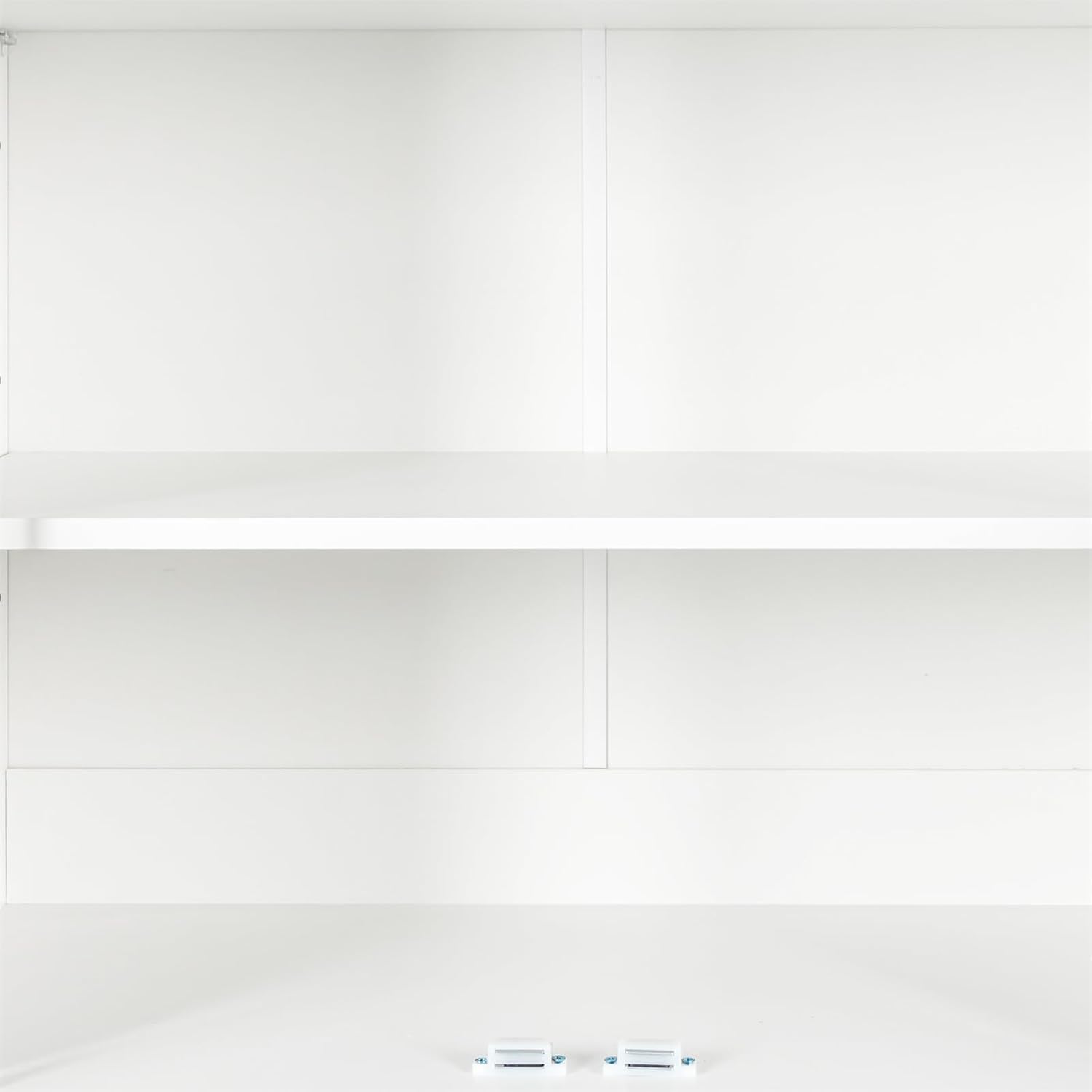 72" Kitchen Pantry Storage Cabinet, Traditional Freestanding Cupboard with 4 Doors and Adjustable Shelves, Large Central Drawer, Dining Room Storage Cabinet, White