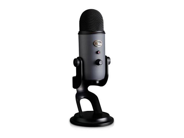 Blue Yeti Slate USB Mic with Knox Gear USB Hub and Knox Pop Filter