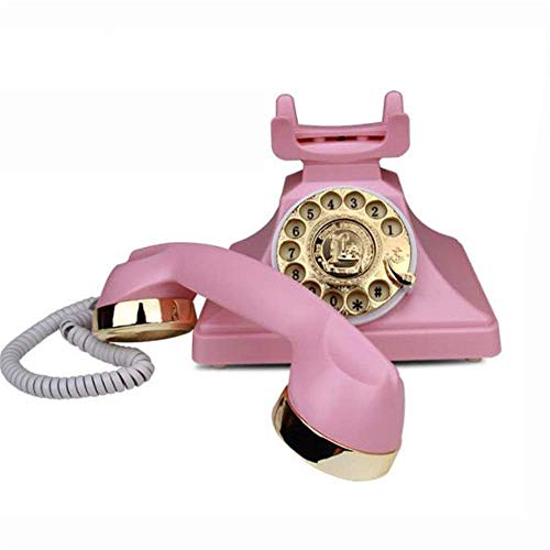 Retro Old Fashioned Telephone European Antique Telephone Rotary Dial Telephones Retro Landline Desk Telephone,Corded Phone Rotary Dial Home Phone