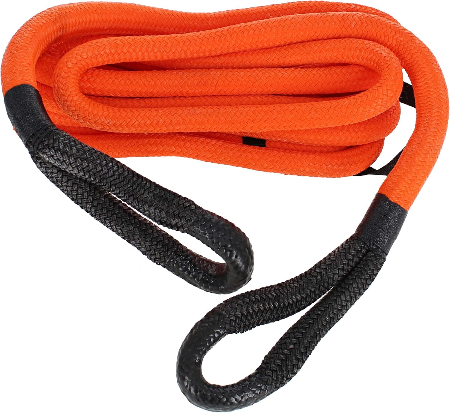 ABN Kinetic Recovery Rope - 30ft Orange Emergency 30,000lb Cap Kinetic Tow Rope Stretch Tow Ropes for Vehicles