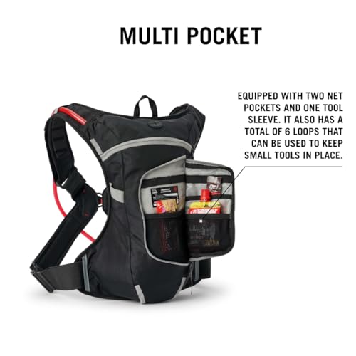 USWE Moto Hydro Hydration Pack - with Water Bladder, a High End, Bounce Free Backpack for Enduro and Off-Road Motorcycle