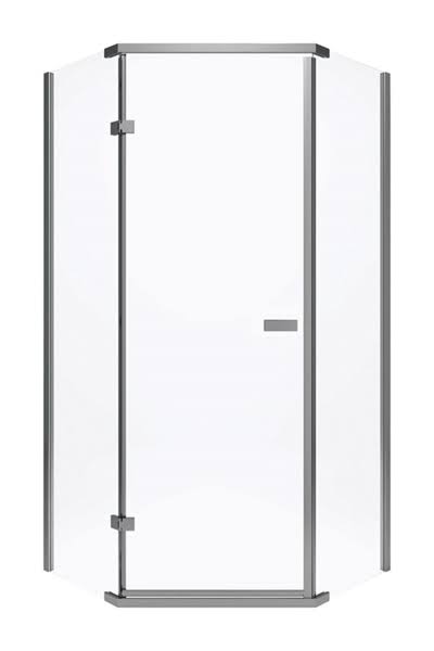 Delta 422061 Frameless Neo-Angle Shower Kit, Stainless