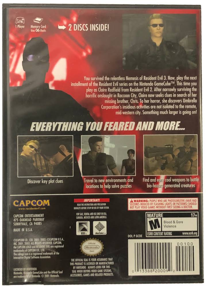 Resident Evil Code Veronica x - Gamecube