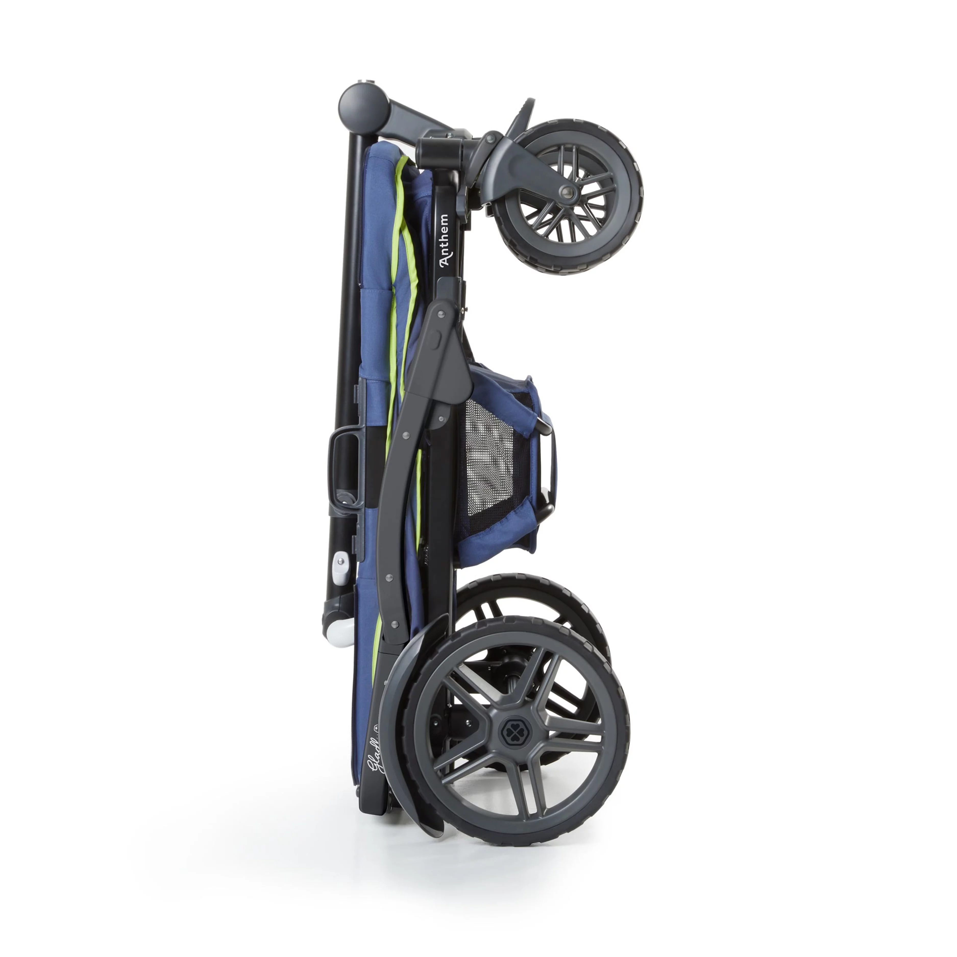 Gladly Family Anthem2 All-Terrain 2-Seater Wagon Stroller, Rugged Wheels, Removable Canopy, Foldable, Neon Indigo