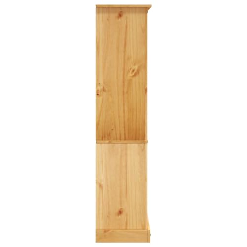 5-Tier Bookcase Mexican Pine Corona Range 31.9"x15.7"x66.9",Rustic Mexican Pinewood Bookcase with 5 Shelves for Ample Storage Bookcases & Standing Shelves