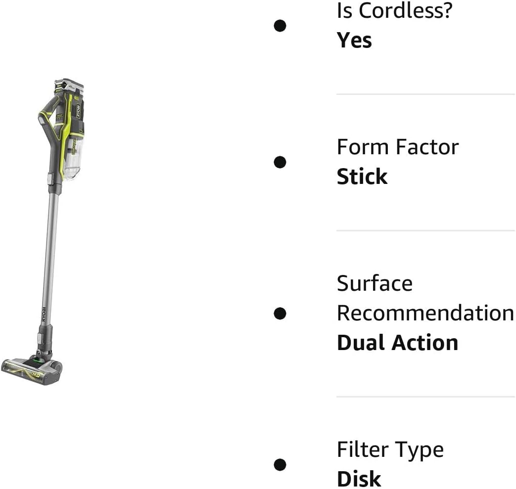 Ryobi 18-Volt ONE+ EverCharge Stick Vacuum Cleaner (1)