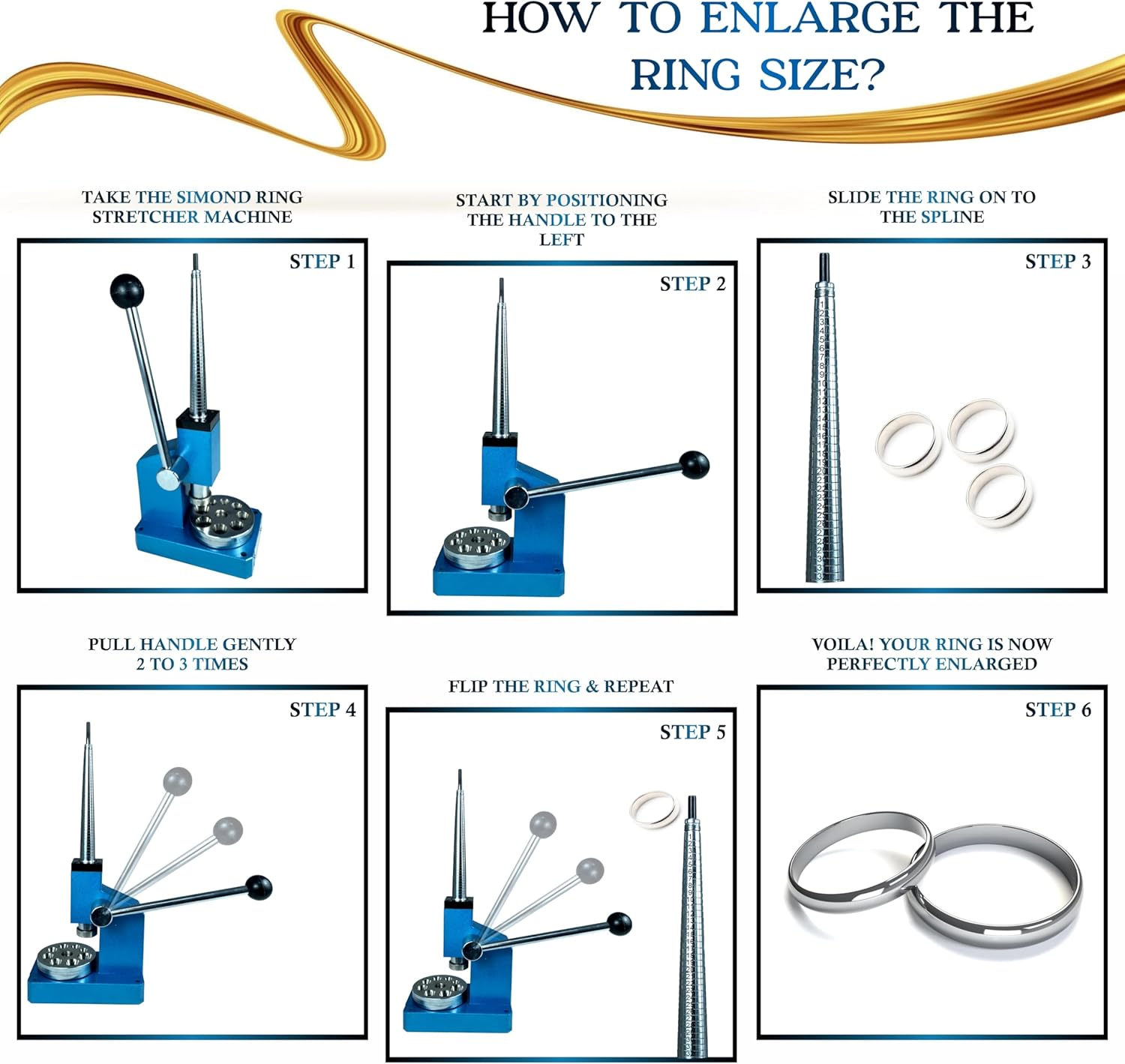 Ring Stretcher Reducer & Enlarger Size Adjustment Tool Jewelry Making Machine…
