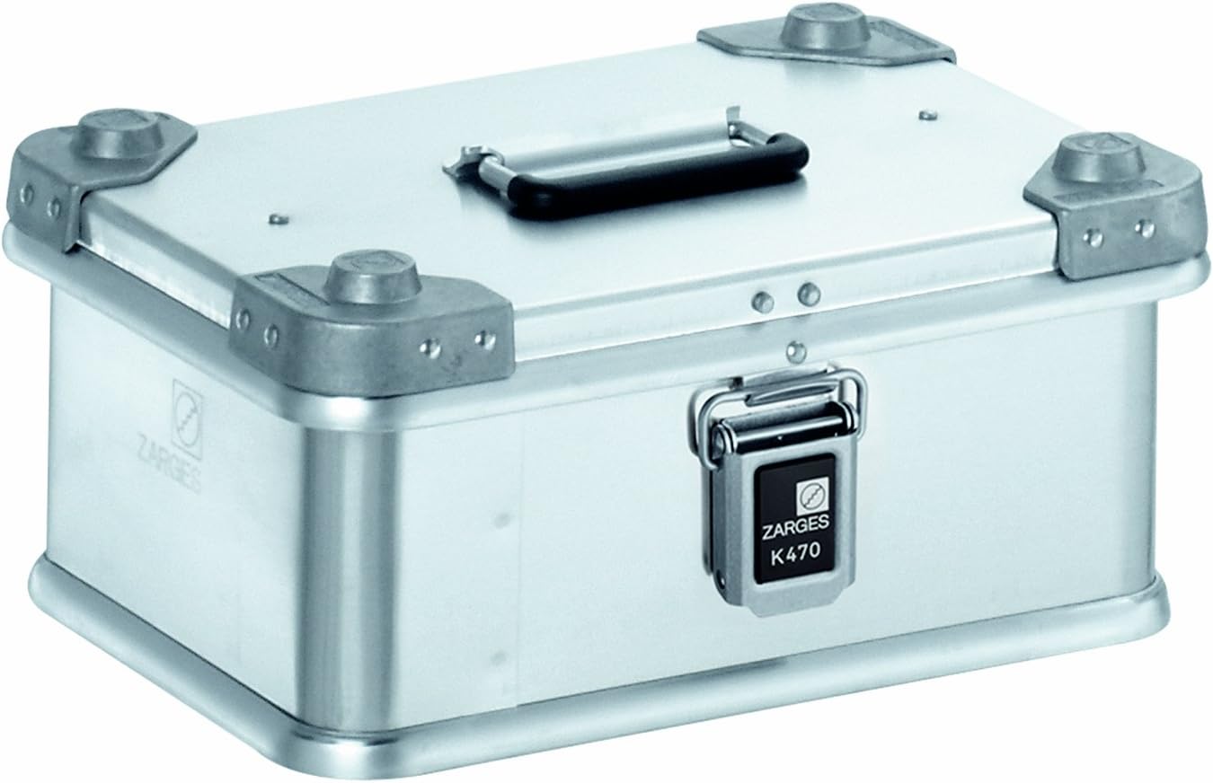 Zarges?K470 Aluminum Hard Protective Carrying Case, Portable Stackable Storage, Customizable Safe Lock Box, Dust and Water Resistant (44.1 x 28.3 x 18.9 Inches)