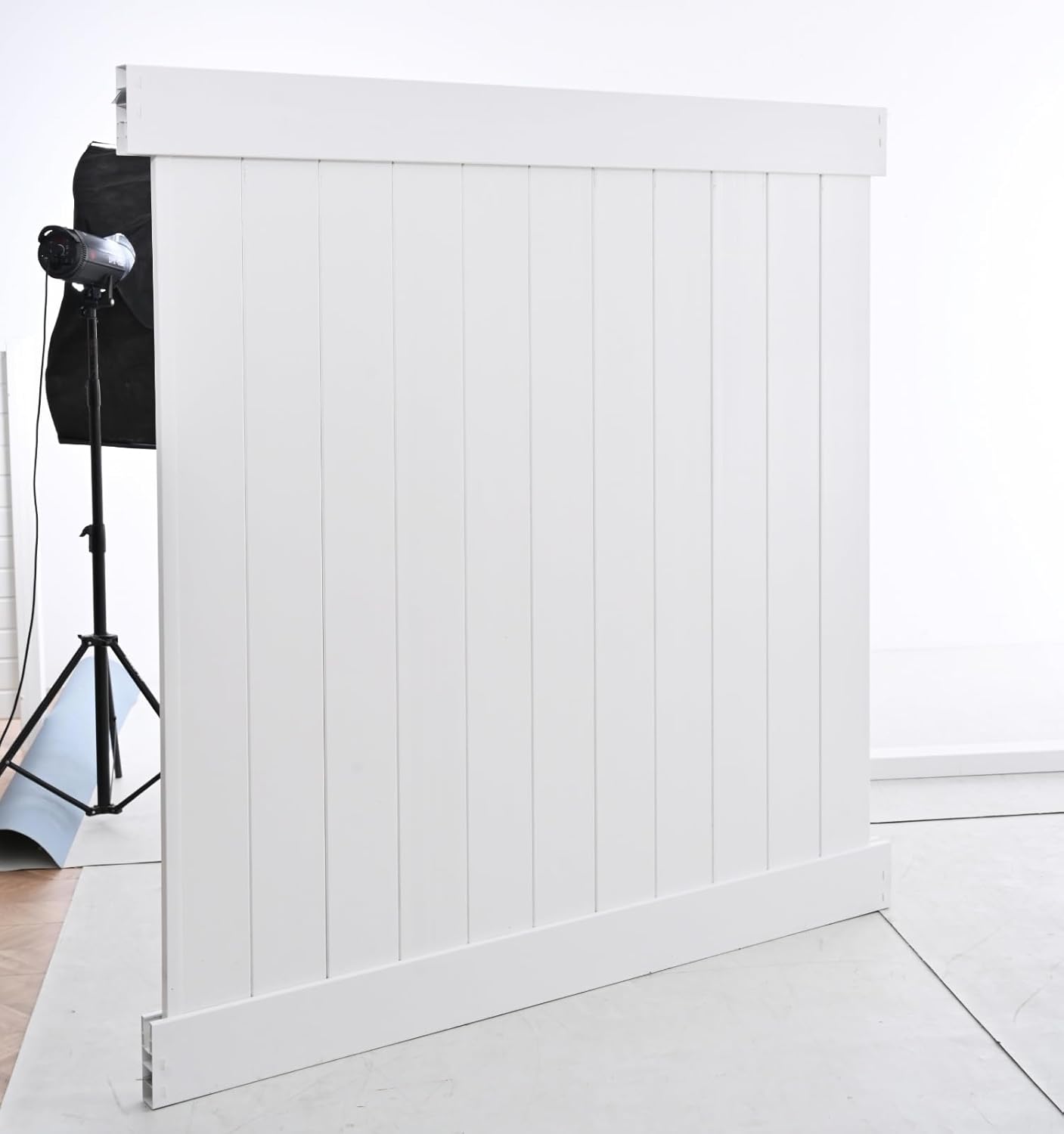 Vinyl Privy Fence Panels - 6ft.H x 6ft.W, Set of 2 Pcs Compatible with Outdoor Privy and Security