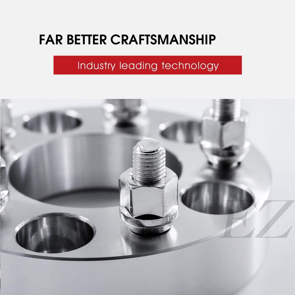 EZAccessory 4 Wheel Adapters 5 Lug 5.5" to 5 Lug 4.75" Thickness 1.25 Inch