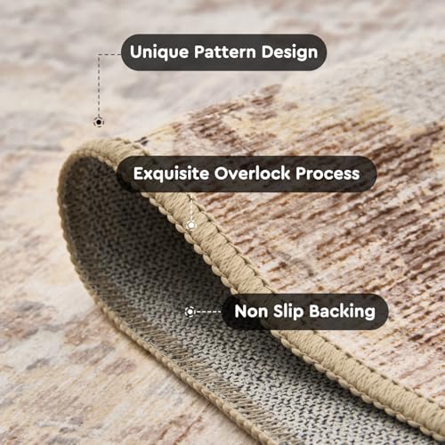 tchido Area Rug 8x10 Rugs for Living Room Modern Abstract Rug Washable Foldable Rug Non Slip Area Rug for Living Room Bedroom Dining Room Home Office Farmhouse Rugs Light Grey/Blue