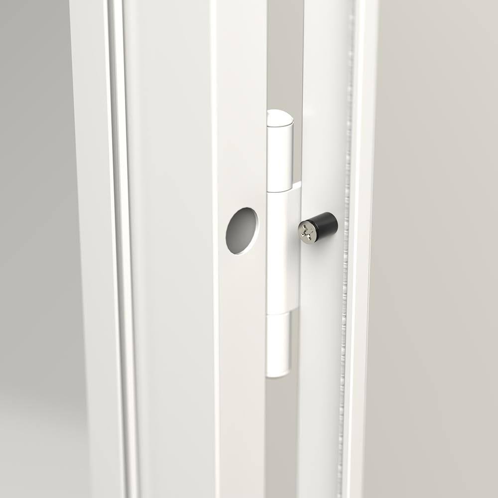 Larson 36-Inch x 81-inch Black Reversible Steel Security Door