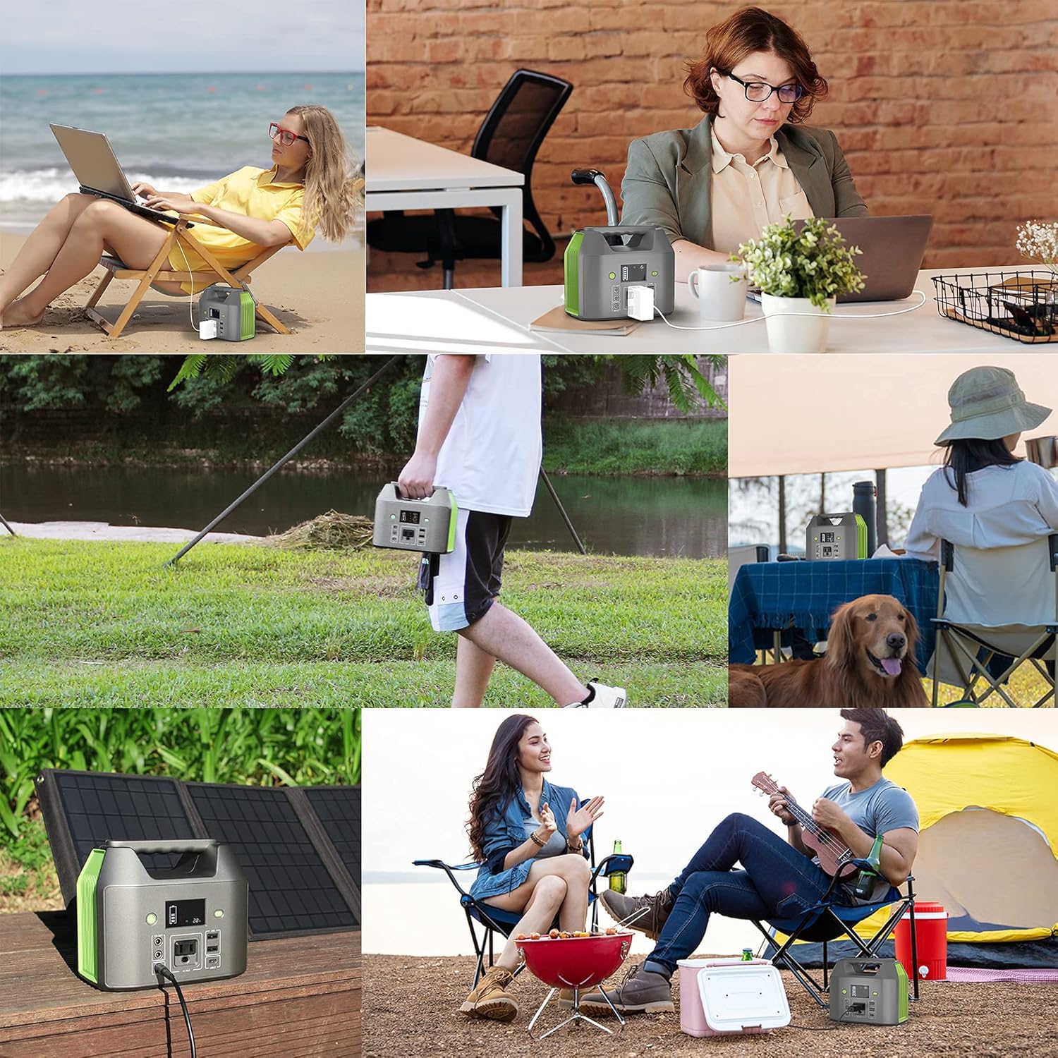 Portable Power Station 155Wh/42000mAh, EnginStar Power Bank with AC Outlet 110V/150W, 6 Outputs External Battery Pack, Portable Laptop Charger Backup Lithium Battery with LED Light for Home Camping