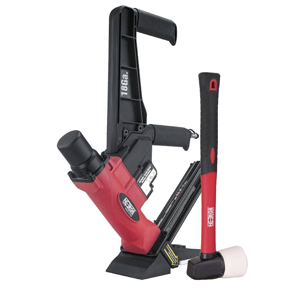 Norge 18g Floor Nailer - Cleat Dual Handle, Flooring Tools, LL Flooring (Lumber Liquidators) 10050951