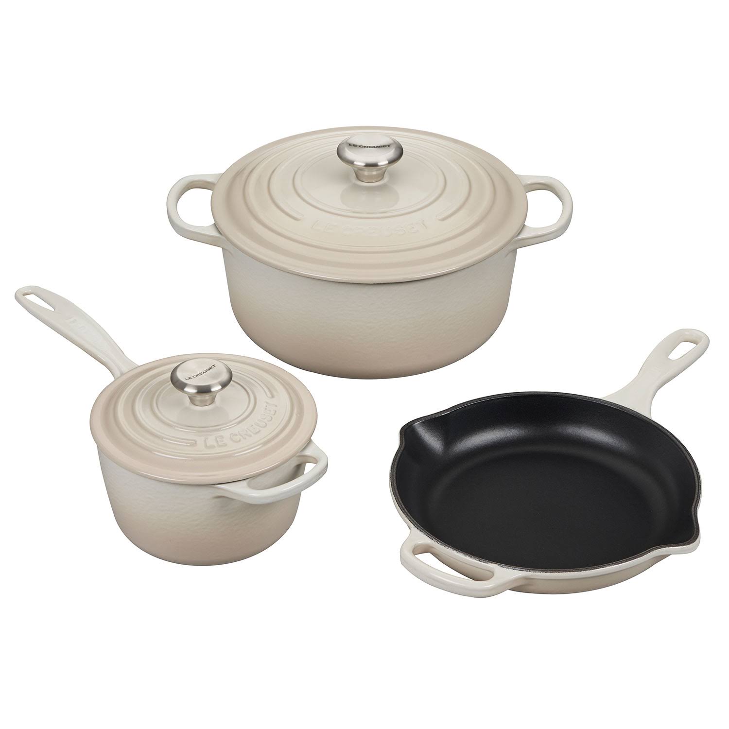 Le Creuset 5-Piece Signature Enameled Cast Iron Set (Flame)