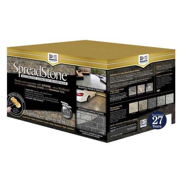 SpreadStone 2.5 gal Satin Interior/Exterior Decorative Concrete Resurfacing Kit