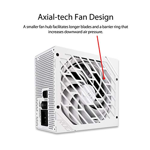 ASUS ROG Strix 850W Gold Aura Edition (Fully Modular Power Supply, 80+ Gold Certified, ATX 3.0, Cybenetics Lambda A++ Certification, PCIe Gen 5.0 Ready, Axial-tech Fan, Aura Sync, 10 Year Warranty)