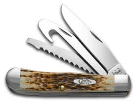 Case Amber Bone Hunter Trapper Pocket